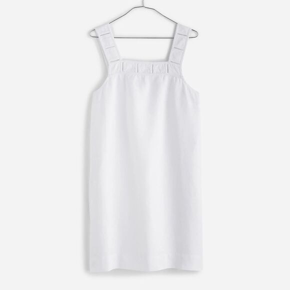Madewell NWT Embroidered Tank Mini Dress in Linen Size 6 in Eyelet White - Picture 6 of 12